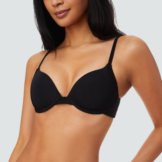 Lace Lift Up Bra Black