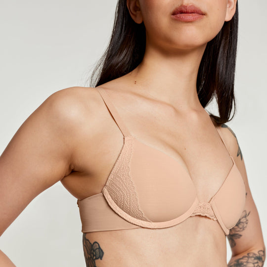 Lace Lift Up Bra Buff