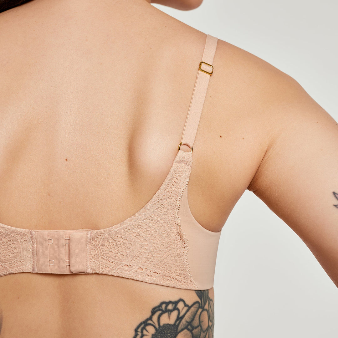 Lace Lift Up Bra Buff