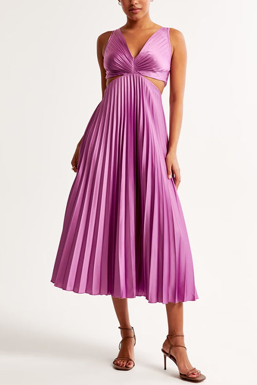 Gabrielle | Pleated Maxi Dress