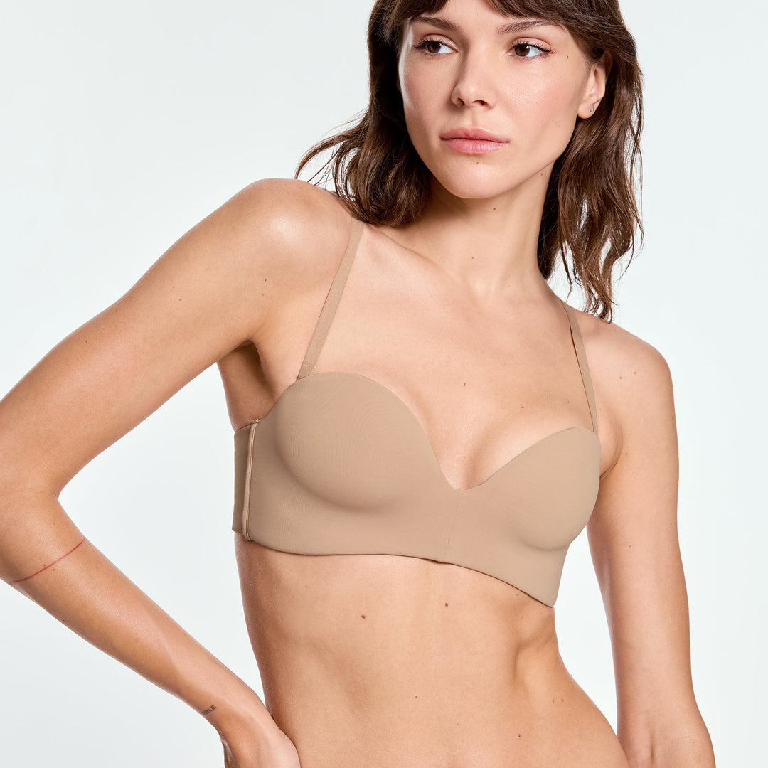 Boost Lift Up Strapless Bra Fawn