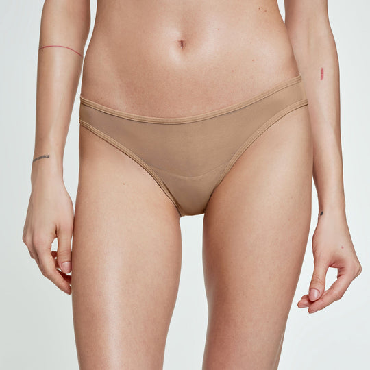 Fine Mesh Bikini Fawn