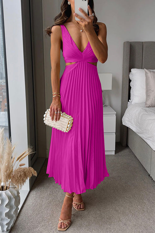 Gabrielle | Pleated Maxi Dress