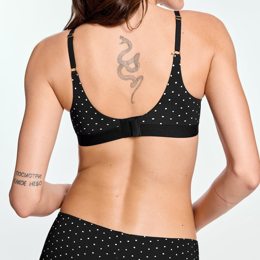 Ultimate Contour T-Shirt Bra Noir Dot